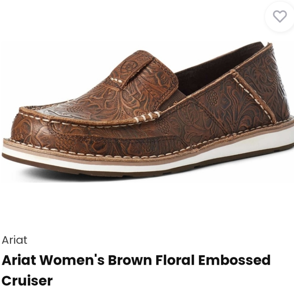 Ariat Cruiser Brown Floral Emboss